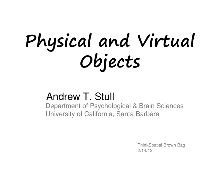 physical and virtual objects b