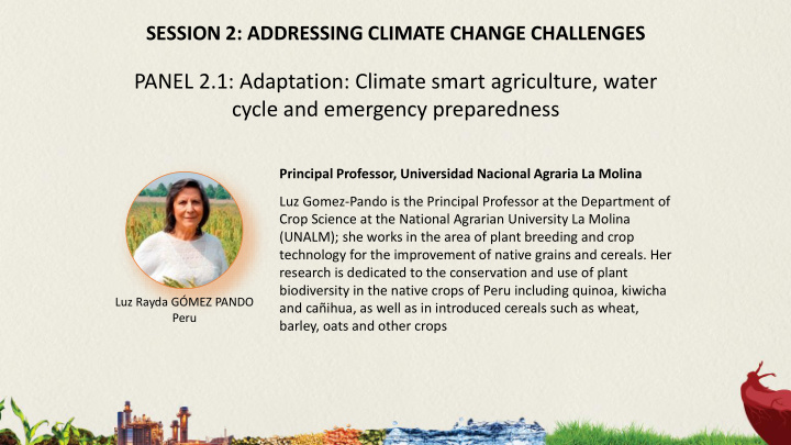 panel 2 1 adaptation climate smart agriculture water