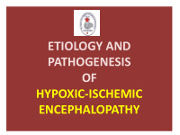 etiology and pathogenesis of hypoxic ischemic