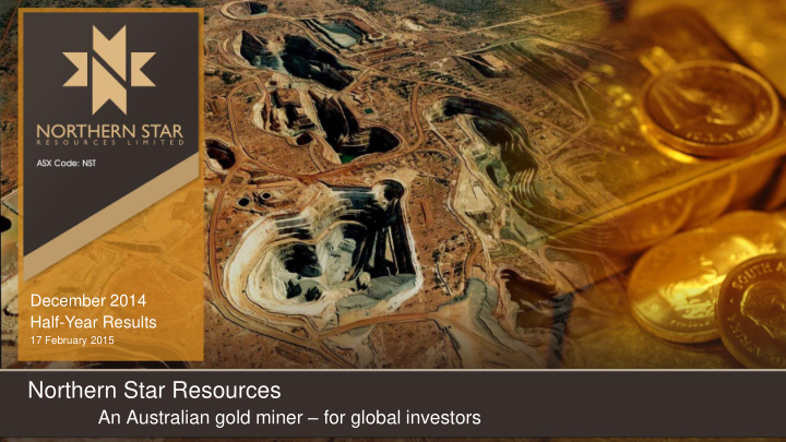 an australian gold miner for global investors disclaimer