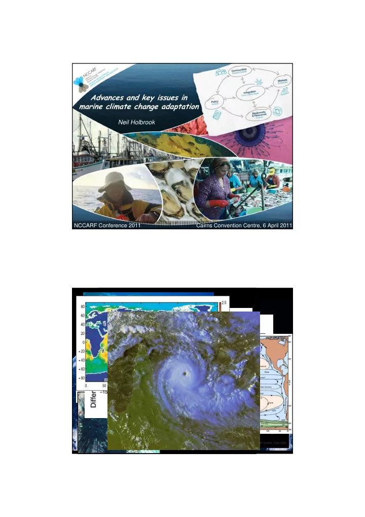 advances and key issues in marine climate change