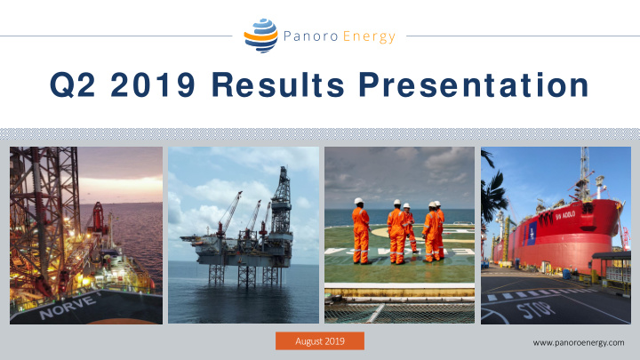 q2 2019 results presentation