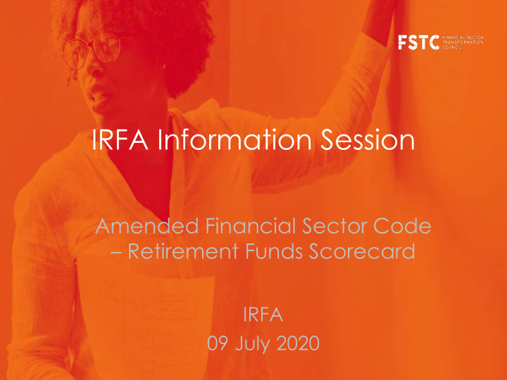 irfa information session