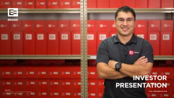 INVESTOR  PRESENTATION Ken Eyre  FULL YEAR RESULTS 2019  Senior Manager  Product Support &amp;