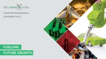 [ INVESTOR PRESENTATION ]  [ NOVEMBER 2019 ]  INDEX  IN  Executive Summary  03  Company Overview