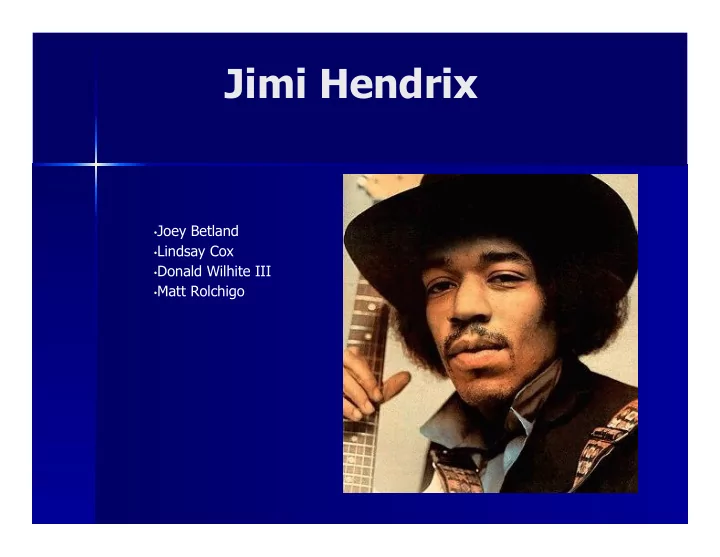jimi hendrix