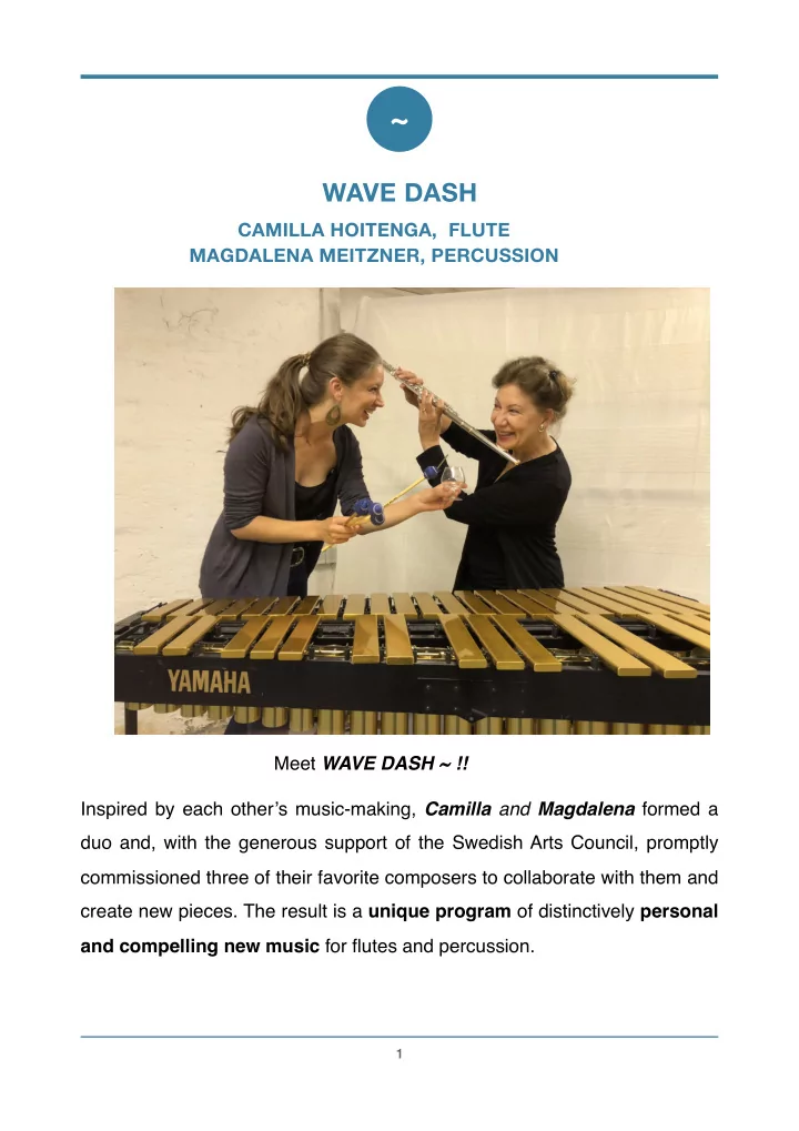 wave dash camilla hoitenga flute magdalena meitzner