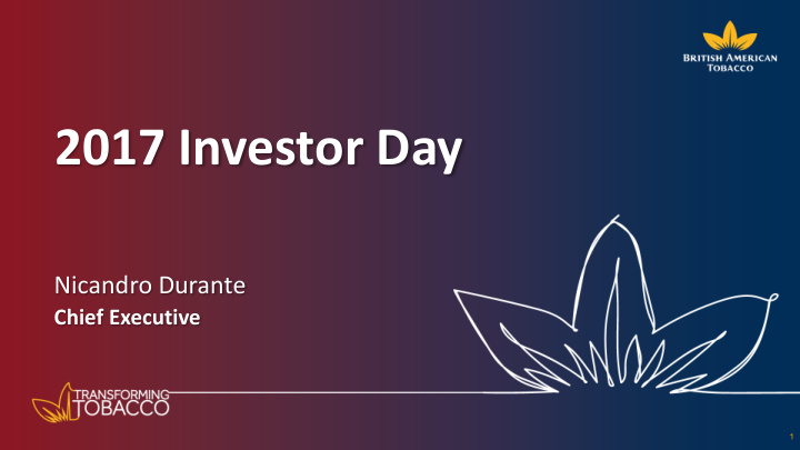 2017 investor day