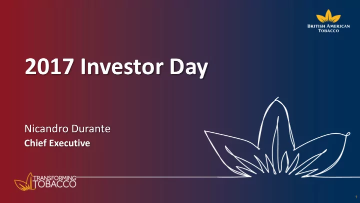 2017 investor day