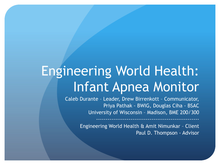 engineering world health infant apnea monitor