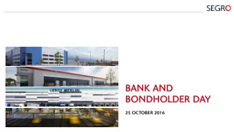 BA  BANK A  K AND  D  BO  BONDHO  DHOLDE  DER D  DAY  25 OCTOBER 2016  Agenda  Ti  Time  To  Topic