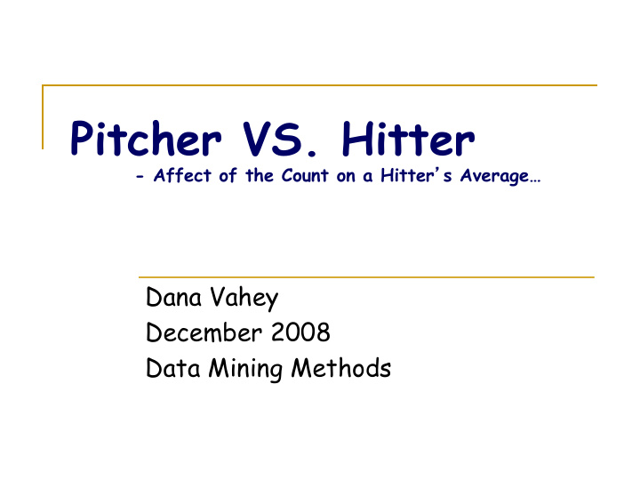 affect of the count on a hitter s average