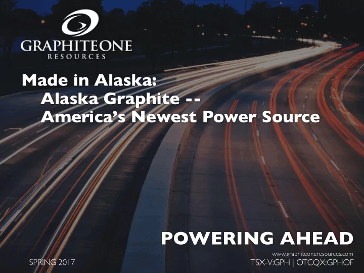 powering ahead