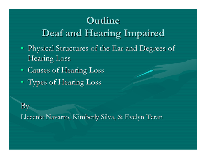outline outline deaf and hearing impaired deaf and