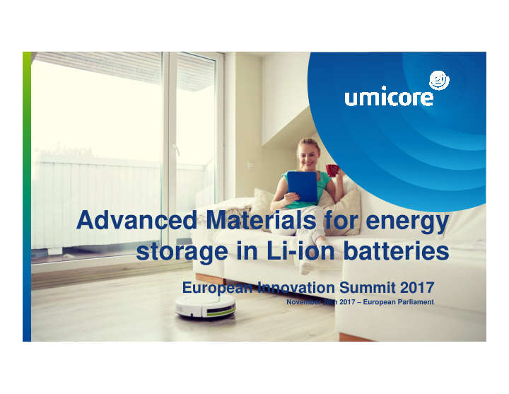 advanced materials for energy storage in li ion batteries