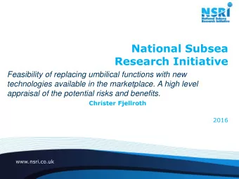 Research Initiative  Feasibility of replacing umbilical functions with new  technologies available