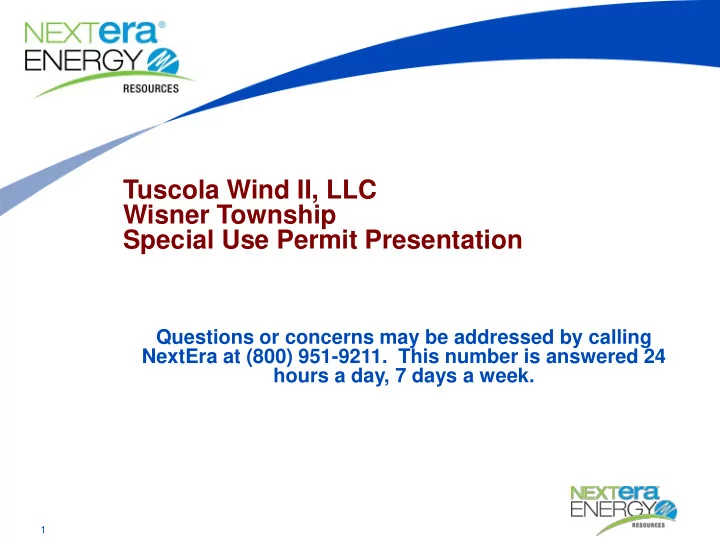 tuscola wind ii llc