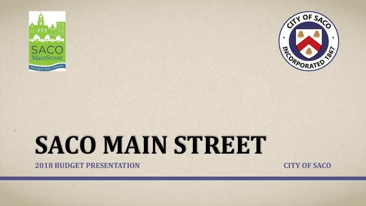 saco main street