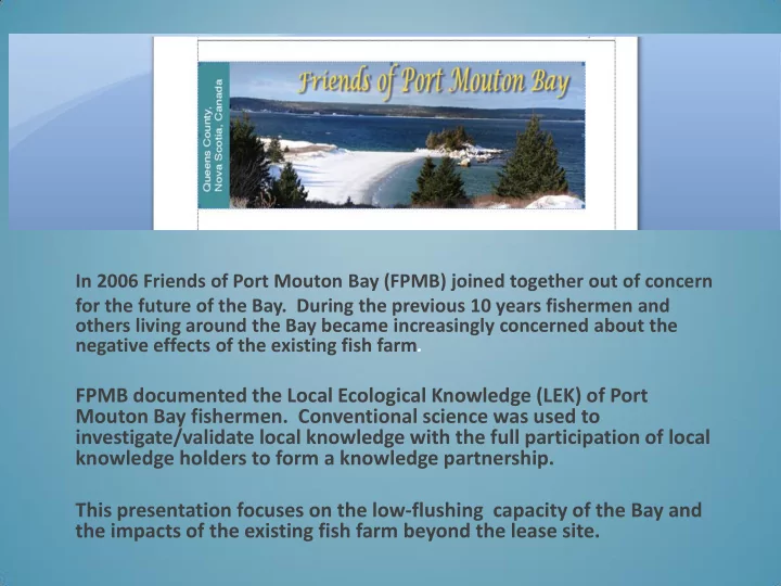investigate validate local knowledge with the full