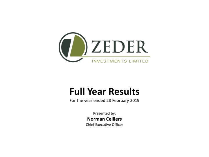 full year results