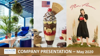 Forward Looking Statement  Statements included or incorporated in these materials that use the