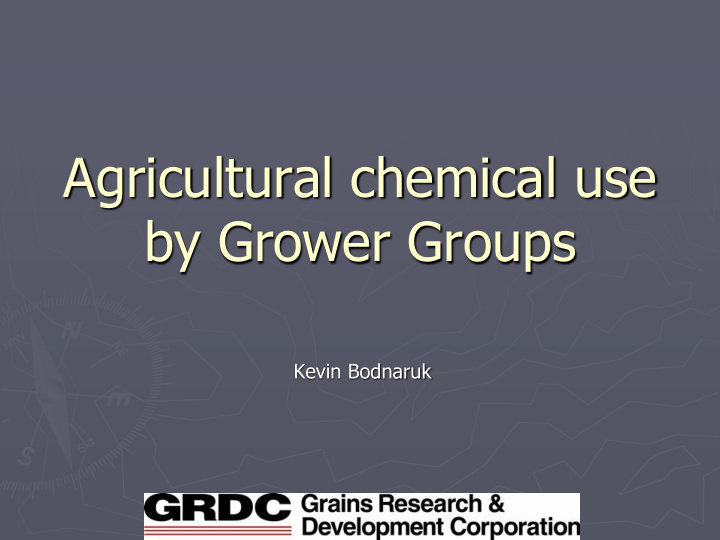 agricultural chemical use by grower groups