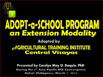 A. Higher Education Institution 1. Bohol Island State University (BISU)  Tagbilaran City  With