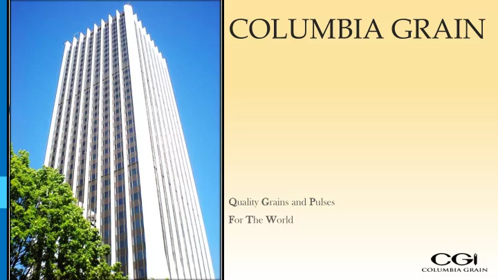 columbia grain