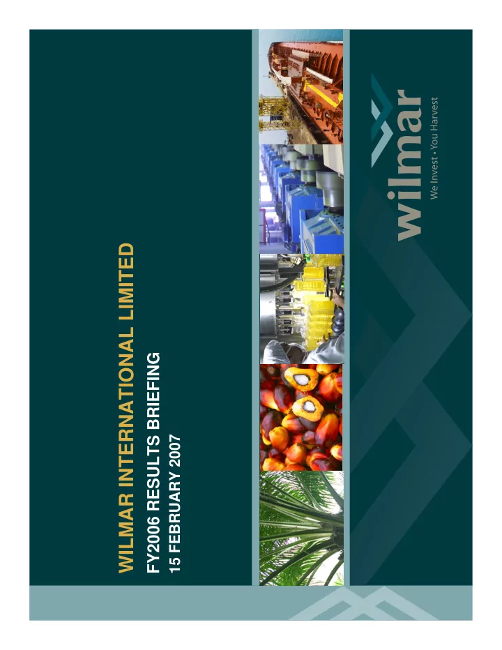 wilmar international limited