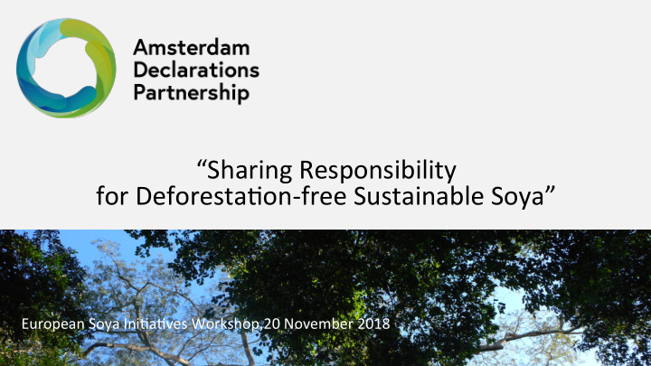 sharing responsibility for deforesta on free sustainable