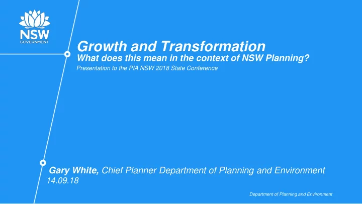 growth and transformation