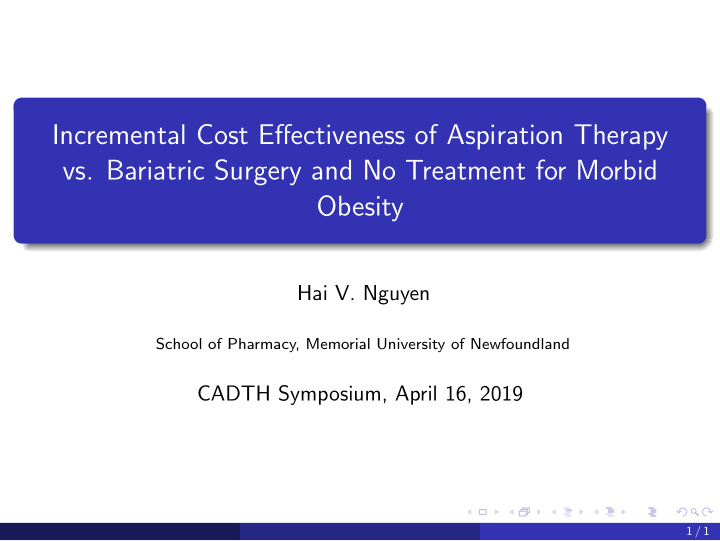 incremental cost effectiveness of aspiration therapy vs