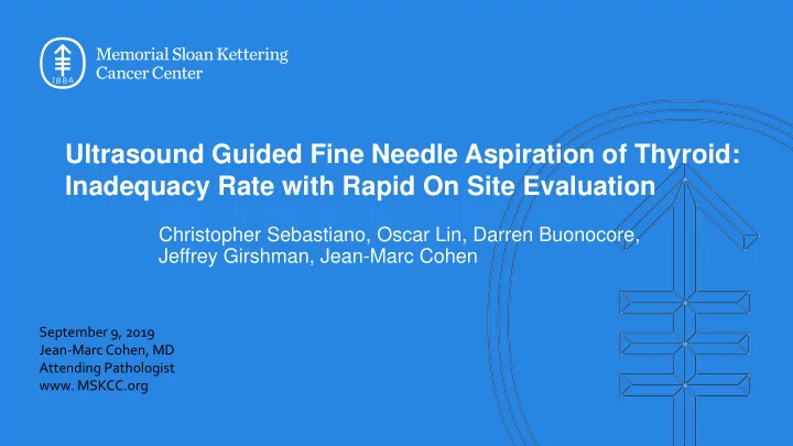 ultrasound guided fine needle aspiration of thyroid