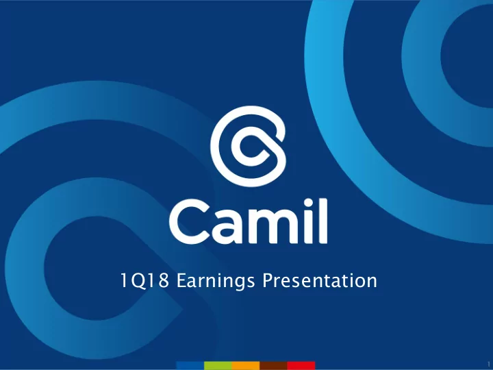 1q18 earnings presentation