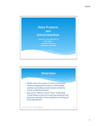 Overview   * Briefly  review  the  context  in  which  Local  School