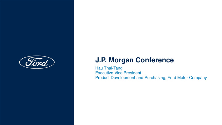 j p morgan conference