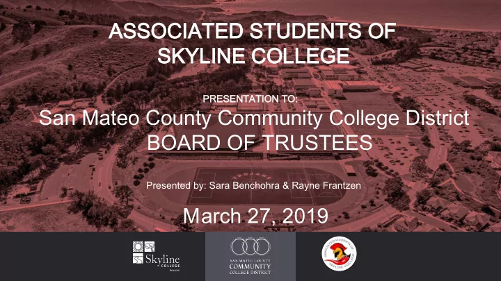 associated students of associated students of skyline