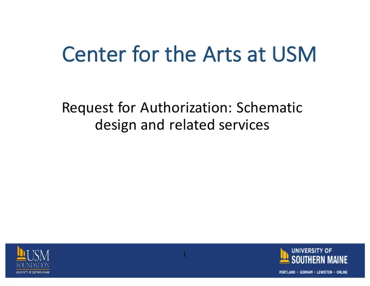 ce center for the arts at usm