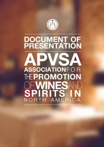 1 About Us  We are pleased to introduce ourselves, the Association for the Promotion of Wines