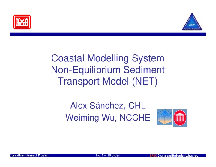coastal modelling system non equilibrium sediment