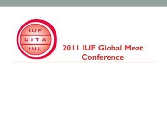 2011 IUF Global Meat  Conference  Ten Largest Meat Companies in the World  $40  Billions  $35  $30