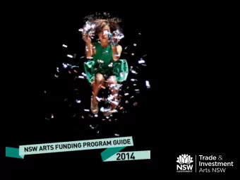 Minister for the Arts  The Hon. George Souris  Minister for Tourism, Major Events, Hospitality