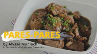 PARES-PARES  by Alyssa Muhlach  In Partnership with Resurgent Corporation  EXECUTIVE  SUMMARY