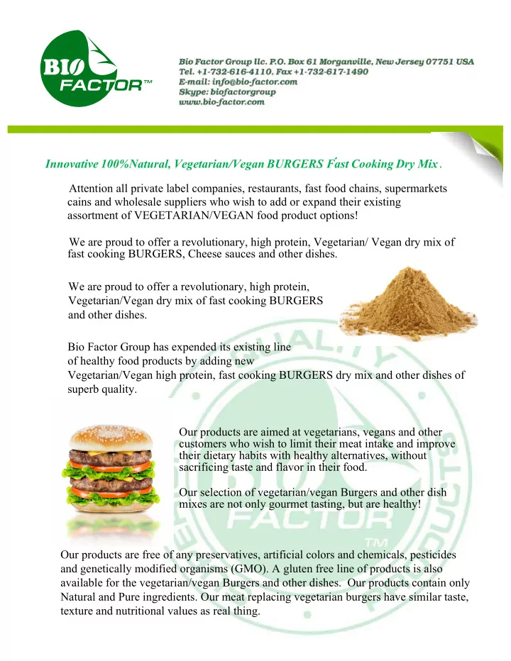 innovative 100 natural vegetarian vegan burgers f ast