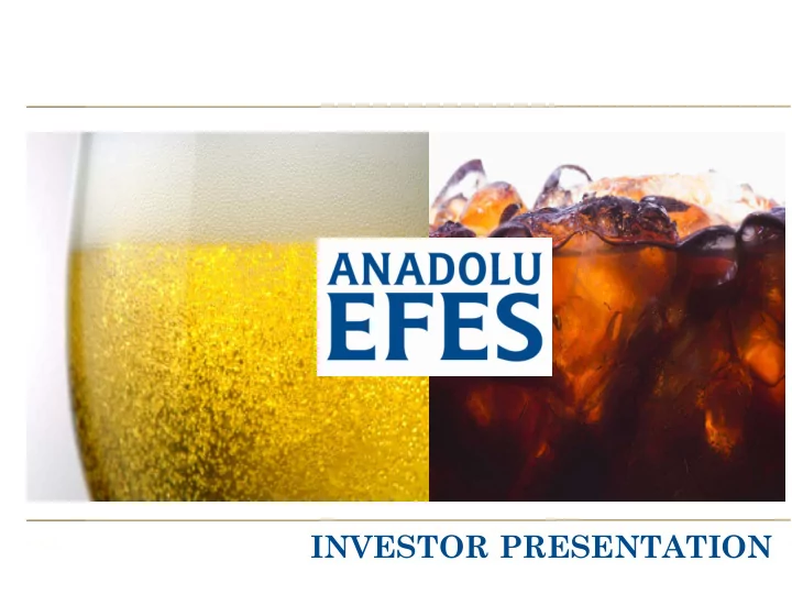 investor presentation forward looking statements this