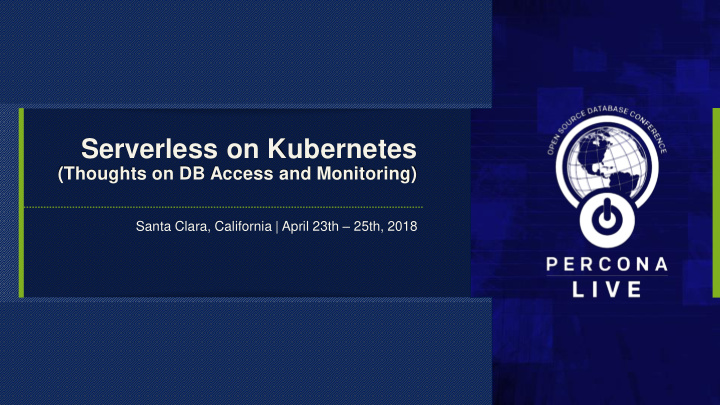 serverless on kubernetes