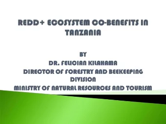 BY  BY  DR. F  . FELICIAN  AN K  KILAHAM  AMA  DIRECTOR O  OF FOREST  ESTRY A  AND B  BEEKEE