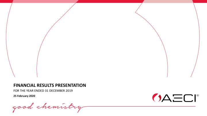 financial results presentation