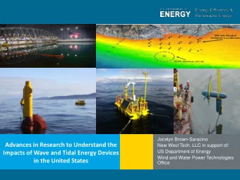 Advances in Research to Understand the  New West Tech. LLC in support of:  US Department of Energy