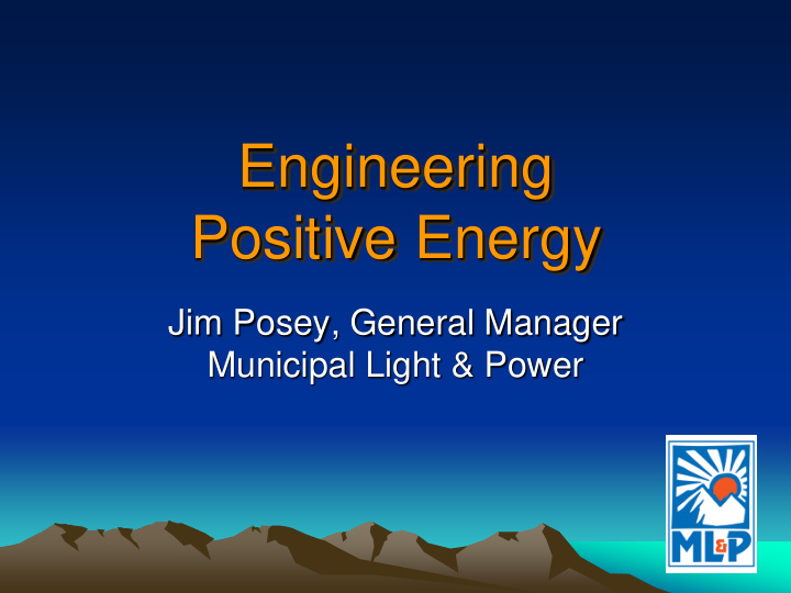 engineering positive energy